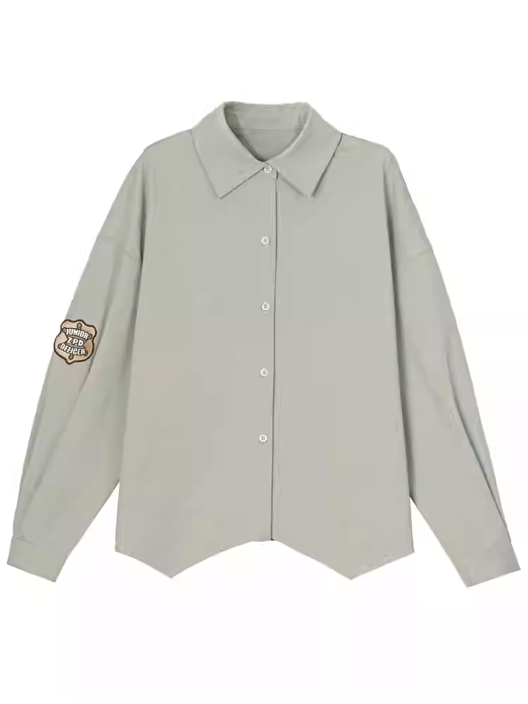 Zootopia Nick Green Badge Applique Shirt