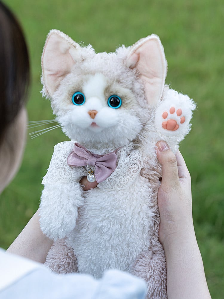 Backpack/Crossbody Cat Realistic Plush 3 Colors Devon Bag