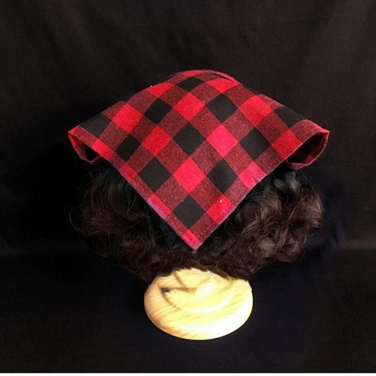 KC Plaid Scarf Triangle Pattern