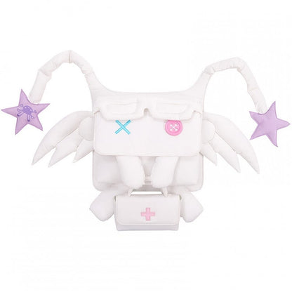 Black/White Yumi Kawaii Cross Elf Wings Bag