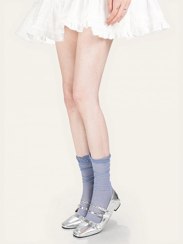 Minimalist Ruffled Calf Socks - ModaSwings