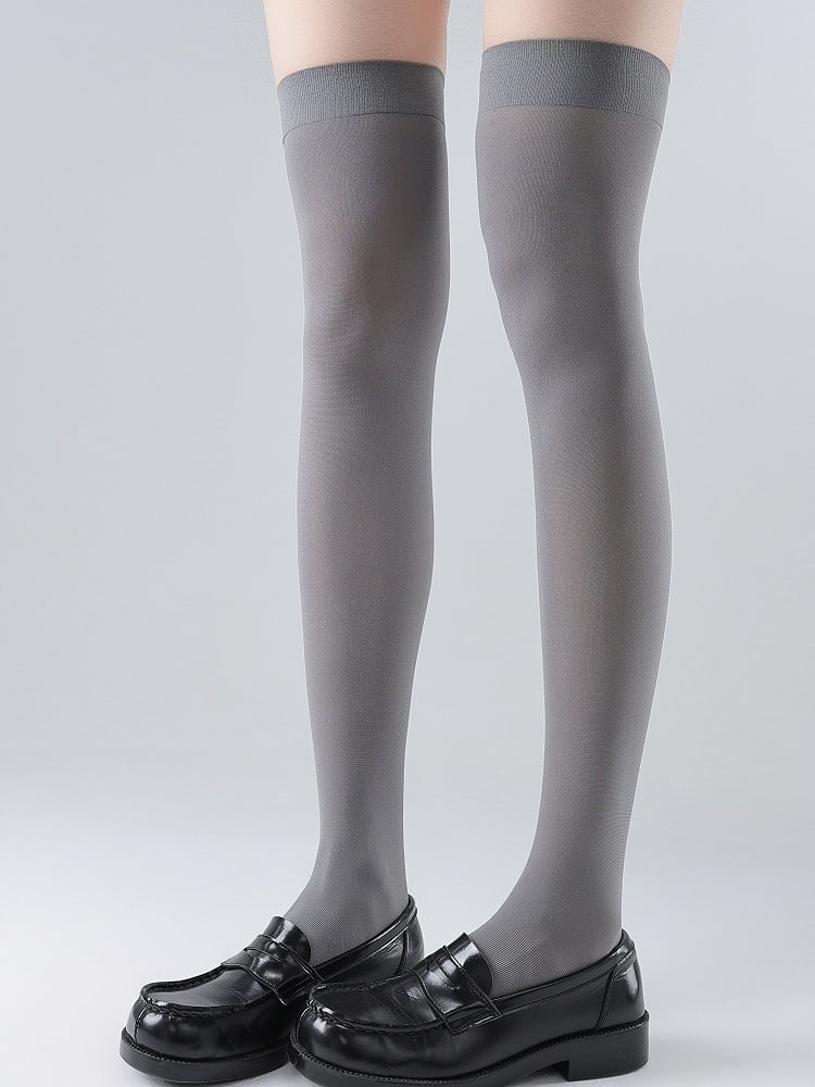Knee Stockings 55CM Over White/Black/Grey Slimming
