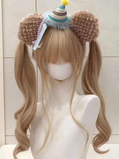 65CM 3 Wavy Color Wig Bangs Options Full with