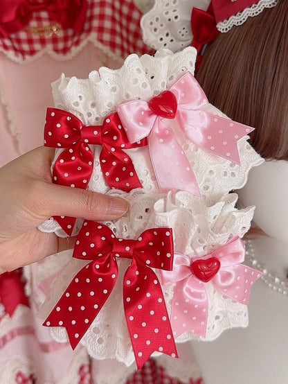 Details Options Color Bowknot Pattern Cuffs Polka-dot 3 Wrist