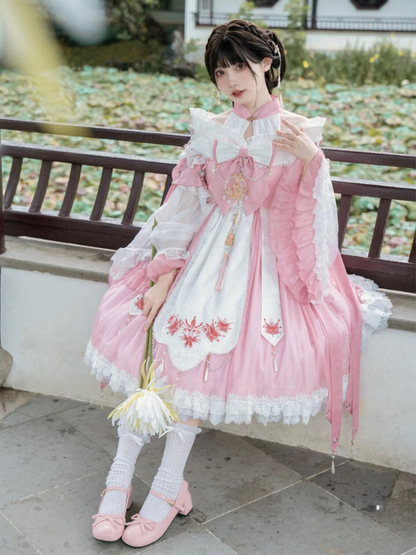 リボンチャイナ スイート＆ティー ロリータ サスペンダードレス