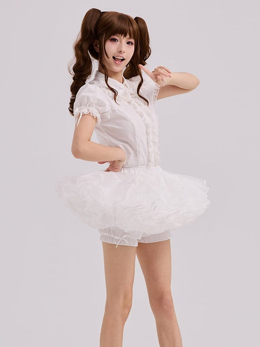 Petticoat 25CM Puffy White Lolita