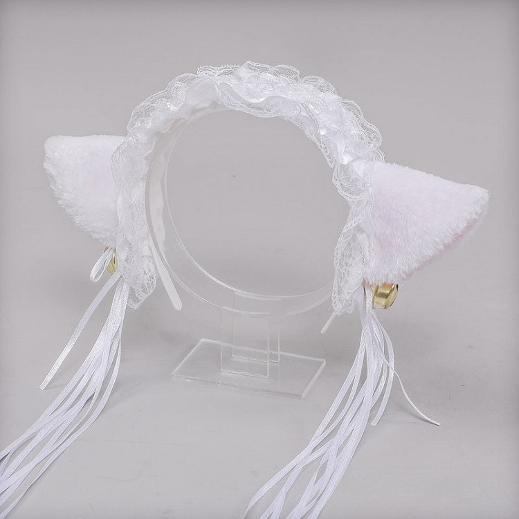Plush Bell KC Decorations Lolita Kitty With Ribbon Colors 12 Sweet Lace Ear