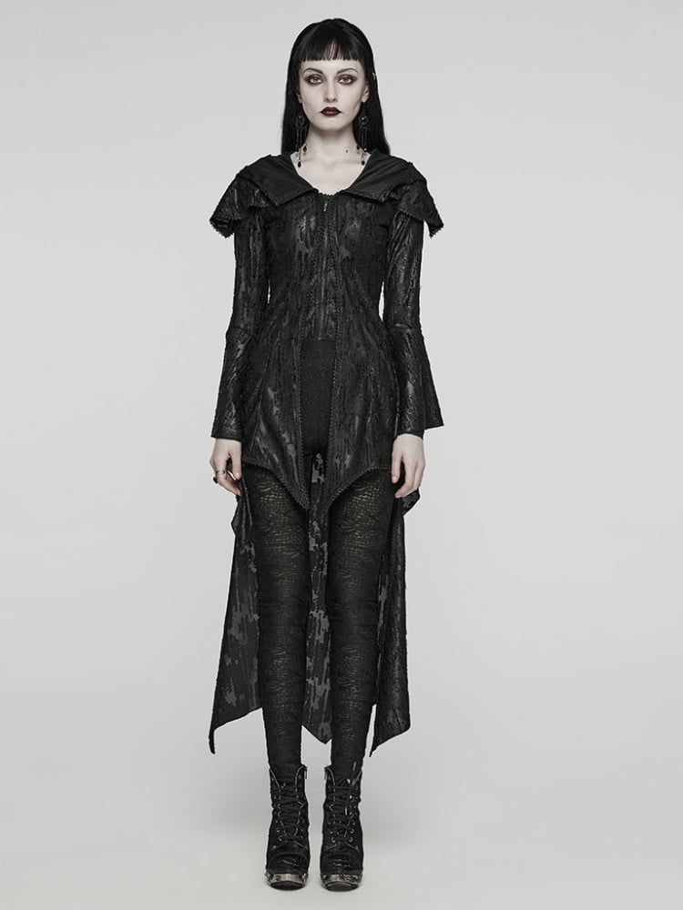 ブラックゴスデカダントニットジャケット