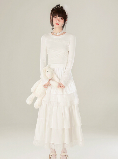 Milk Sweetheart Tops Foam Slim