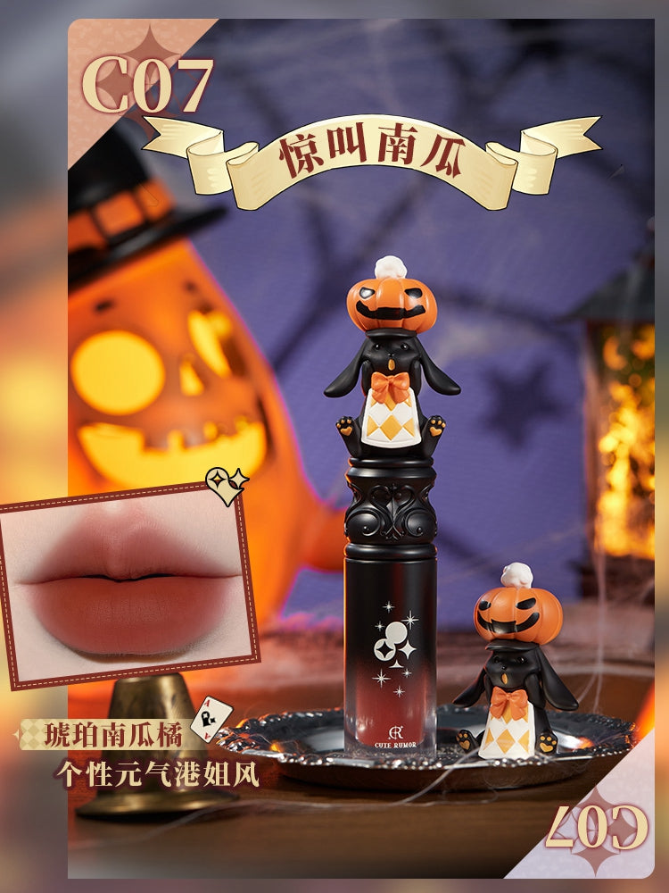 ハロウィンサーカスシリーズ マット仕上げリキッドリップスティック パステルクラウンコアメイクアップ