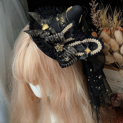 3 Options Ears Mini Hat Bowknot Decorated And Color Bunny Star Halloween Pumpkin