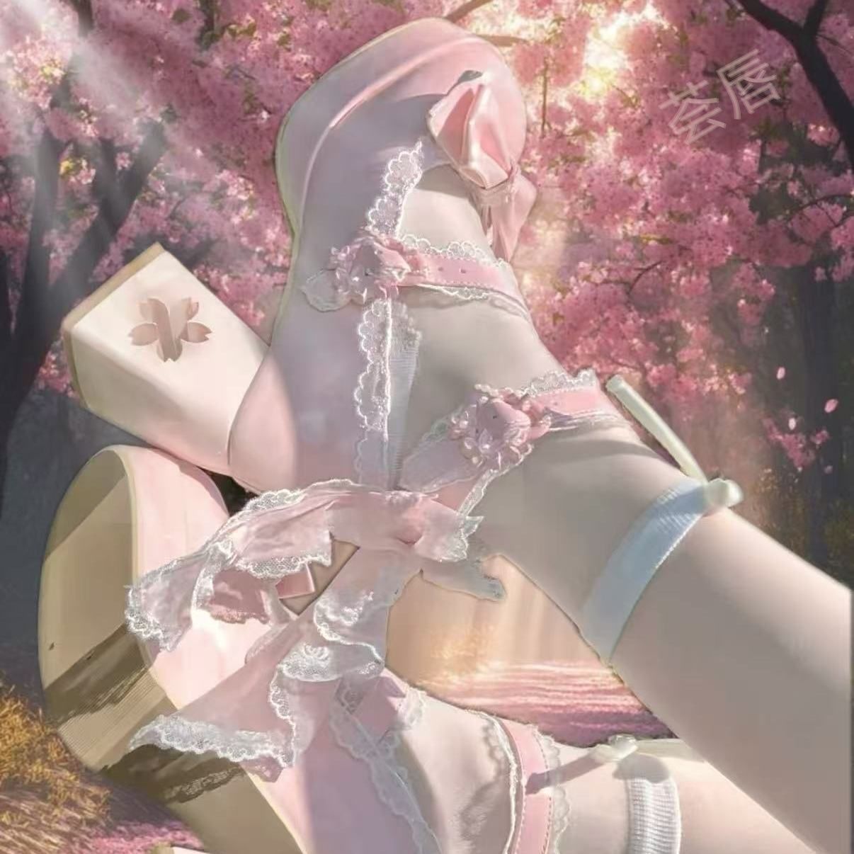 Lolita Sakura Bow Heels – Sweet Cherry Blossom Lolita Shoes
