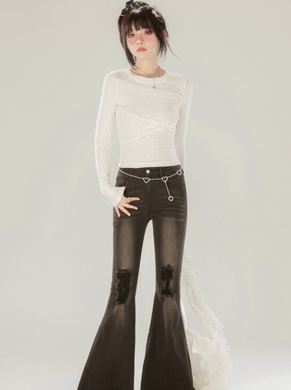 Milk Sweetheart Tops Foam Slim