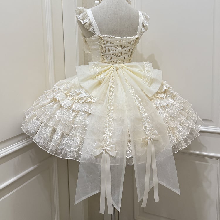 Large Lolita Sweet 4 Colors Bow Train