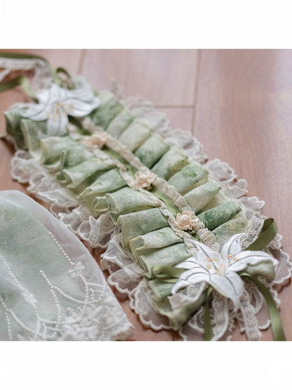 Moonlit Lily Serenade Floral Accessories Collection - Lunar Radiance
