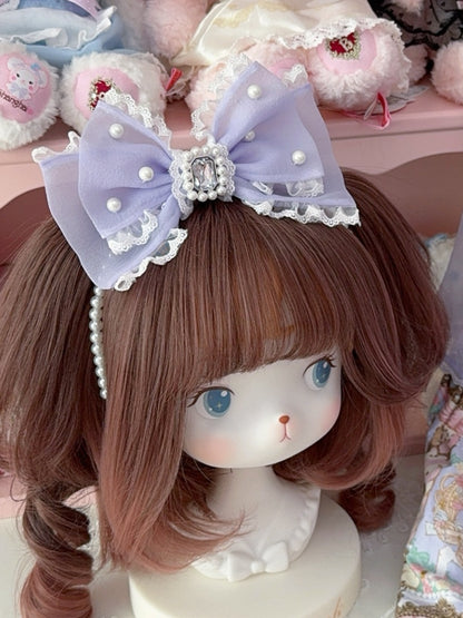 6 Decorated KC Bowknot Options Beaded Rhinestone