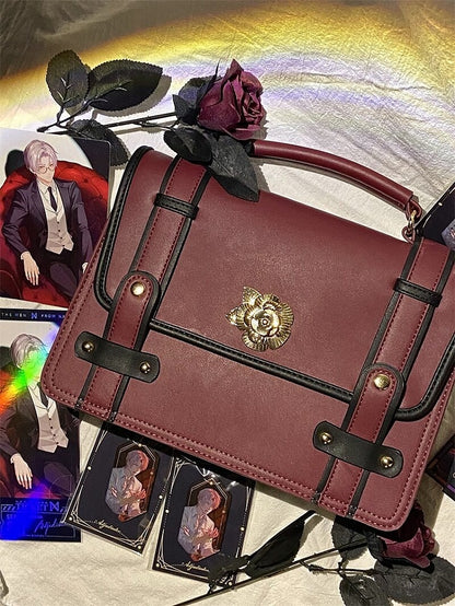 4-Color Lolita Classic Uniform Flap Bag Rose
