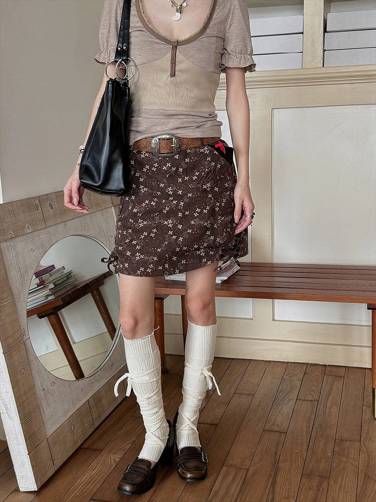 Stockings Lace-Up Style) Casual Ruched (Retro