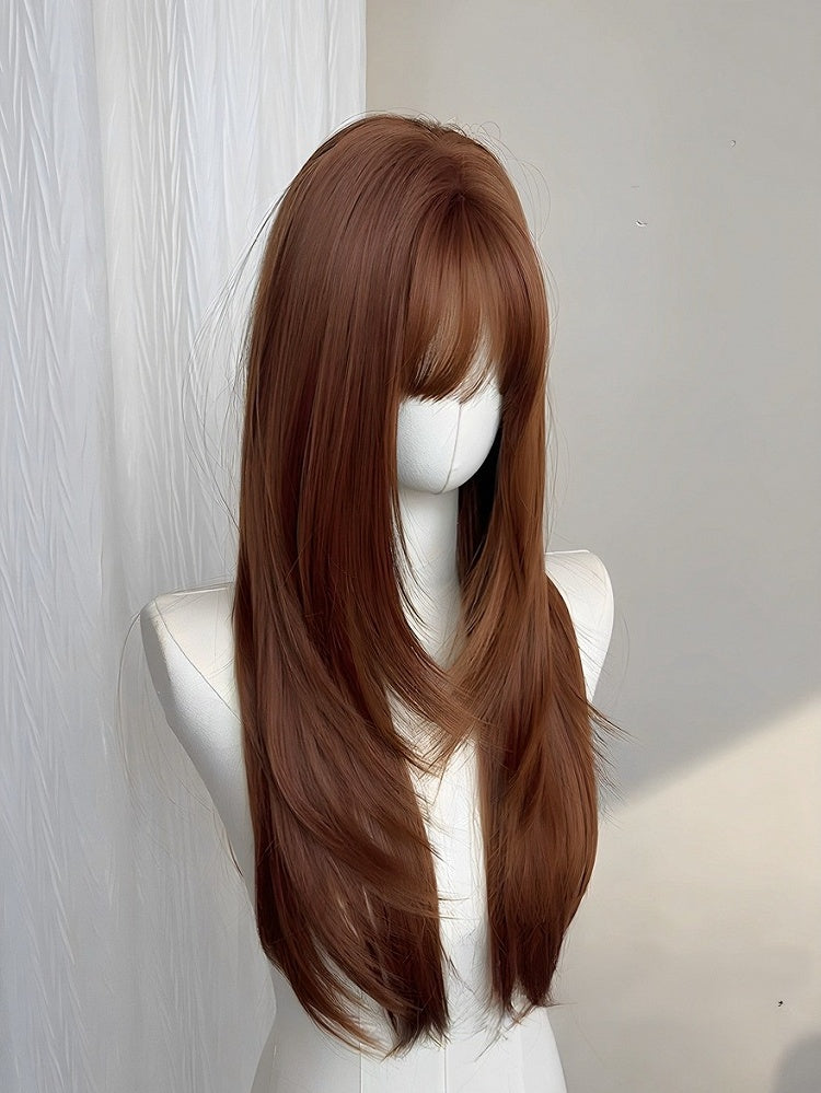 2-Color 65cm Straight Bangs Wig - Meow Island Wig