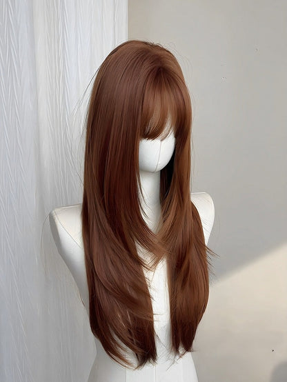 2-Color 65cm Straight Bangs Wig - Meow Island Wig