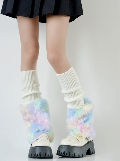 Fur 4 Y2K Warmers Plush Colors Faux Leg