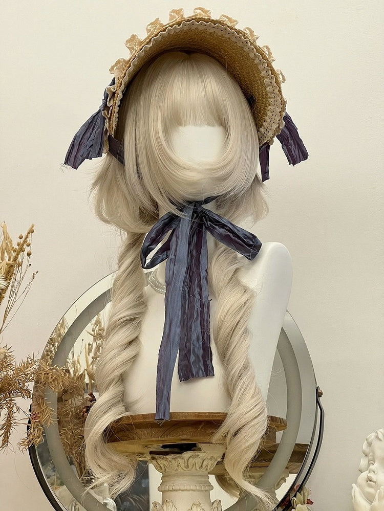 Blonde 71cm Full Bang Wig with Long Roman Curly - Alice Garden