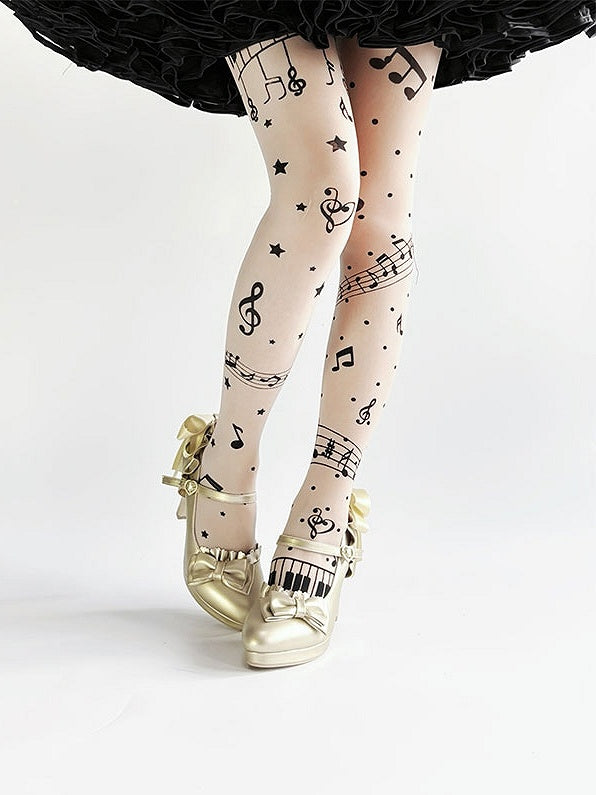 - PU-Schleife oben hoch bei Hime Golden Heels Lolita