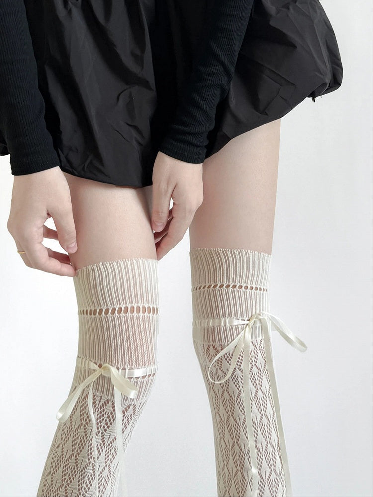 Stockings Bow Weave Colors: (5 Coffee Lace