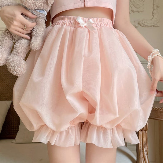 Bloomers Pink Puffy Lolita Organdy