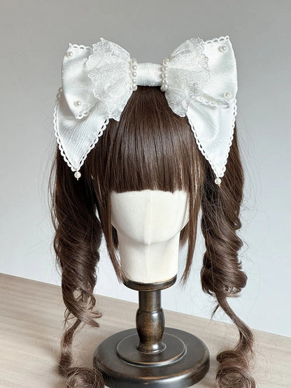 KC Lace Bow (Multi-Colorways) Large Pearl