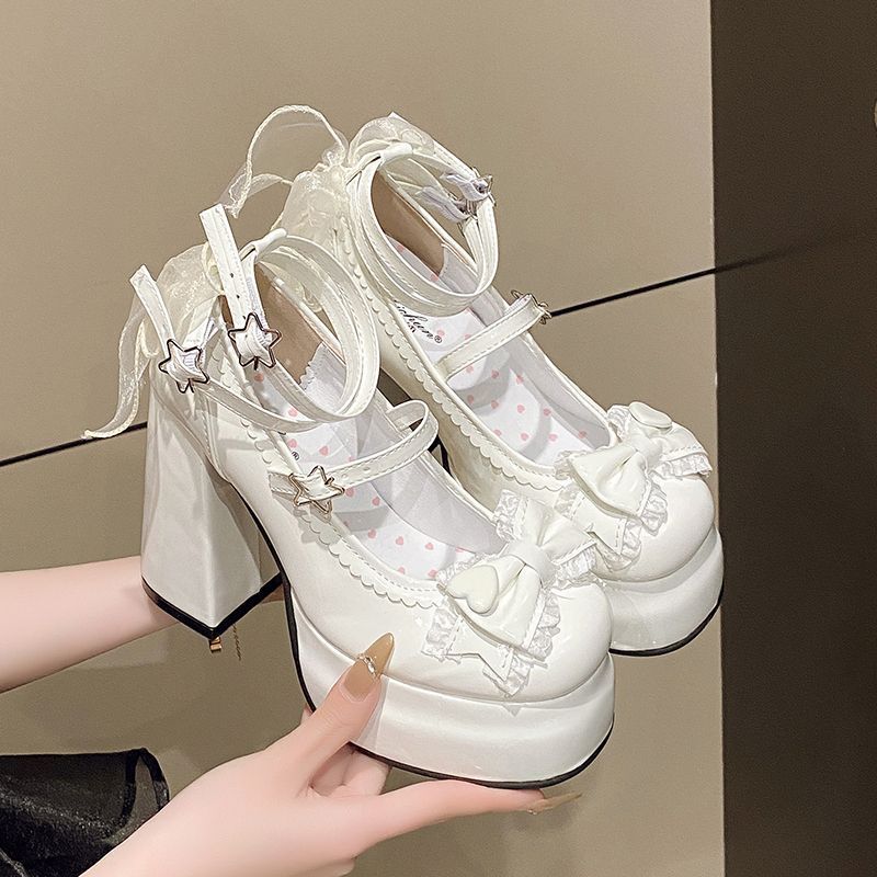 12cm Lolita High Heels Party 4.0 – Wedding Cosplay JK Shoes | NaiFuParty