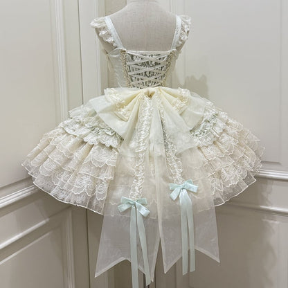 Large Lolita Sweet 4 Colors Bow Train