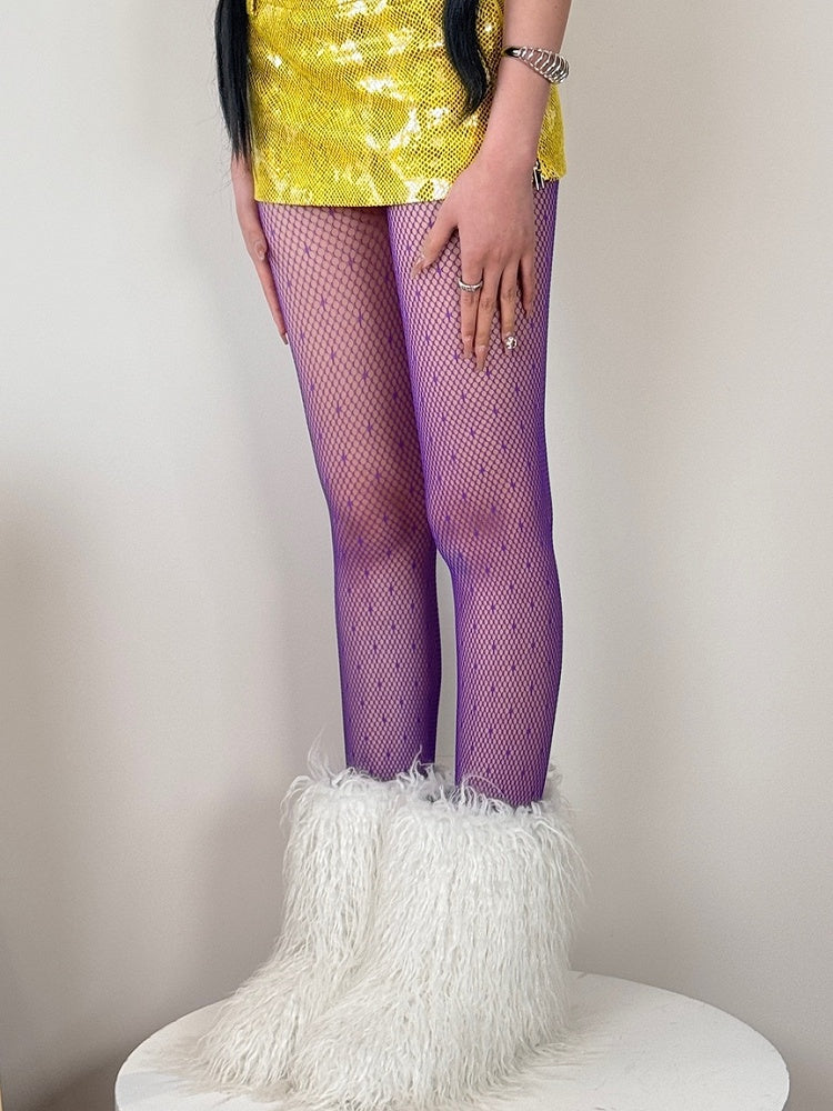 Polka-dot Options Farbe 7 Y2K Muster Strumpfhose