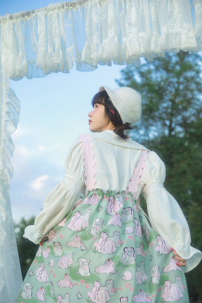 パピースリーブのレトロなロングシャツデザイン