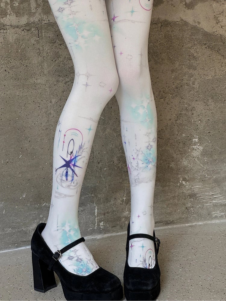 Sky Pantyhose Starry Print
