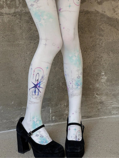 Sky Pantyhose Starry Print