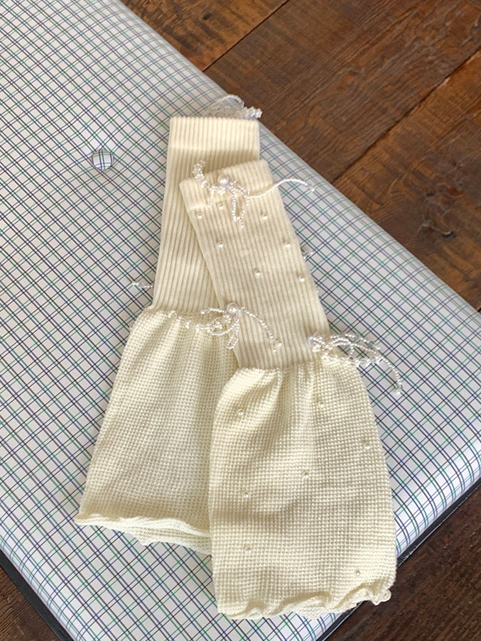 Rolled-Trim 5 Options Details Warmers Leg Color Beaded