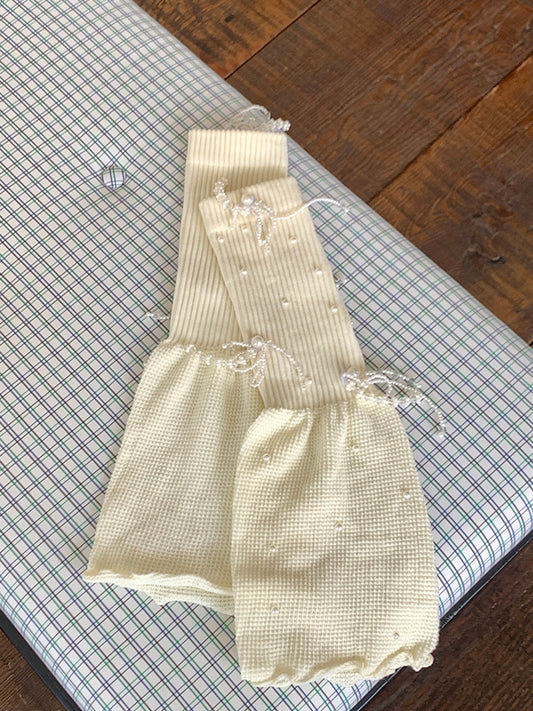 Rolled-Trim 5 Options Details Warmers Leg Color Beaded