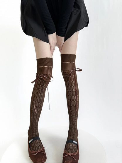 Stockings Bow Weave Colors: (5 Coffee Lace