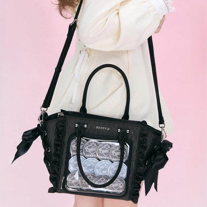 Bag Details Ita Handbag/Crossbody Trim Ruffled Bowknot Black