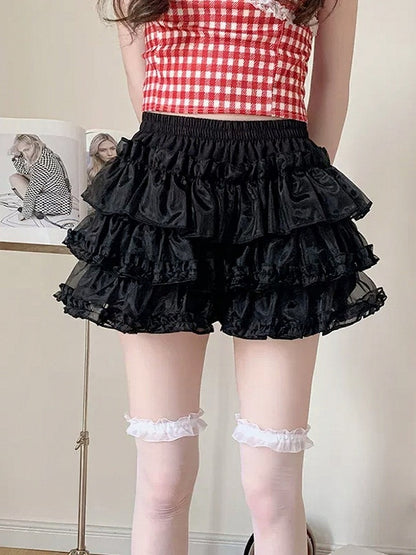 Lolita Puff Layers Cake Skirt - Lan Jian Chuan