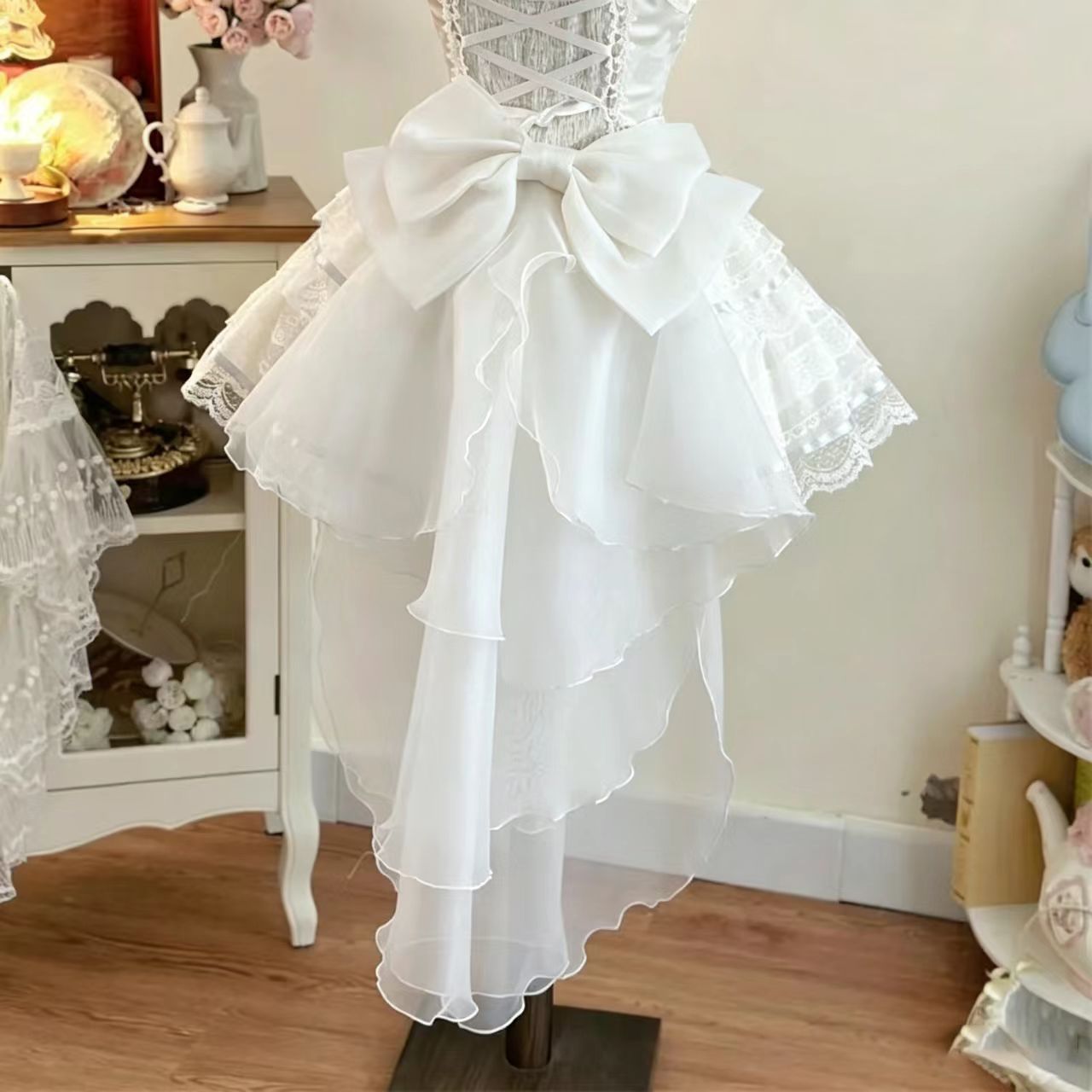 Lolita Ballet Bridal Bow Back Waist Decoration
