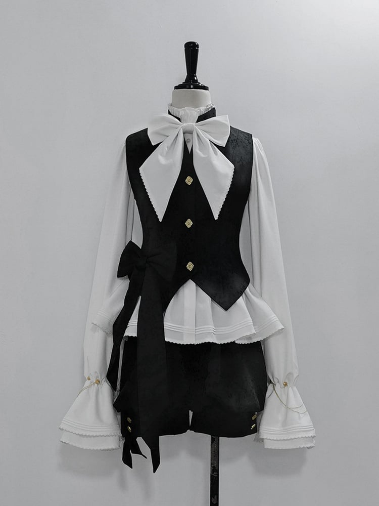 Fashion Shorts Ouji Jacquard Knickerbockers Black