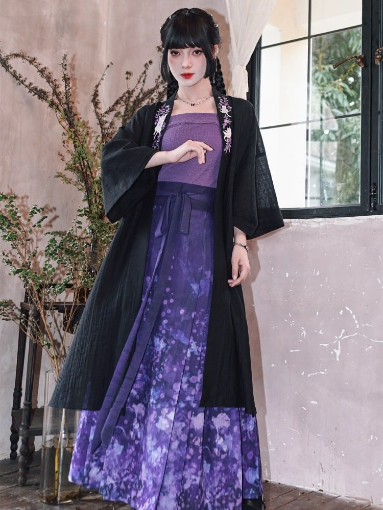 Chinese-Style Purple Camisole Top - Quirky Hut