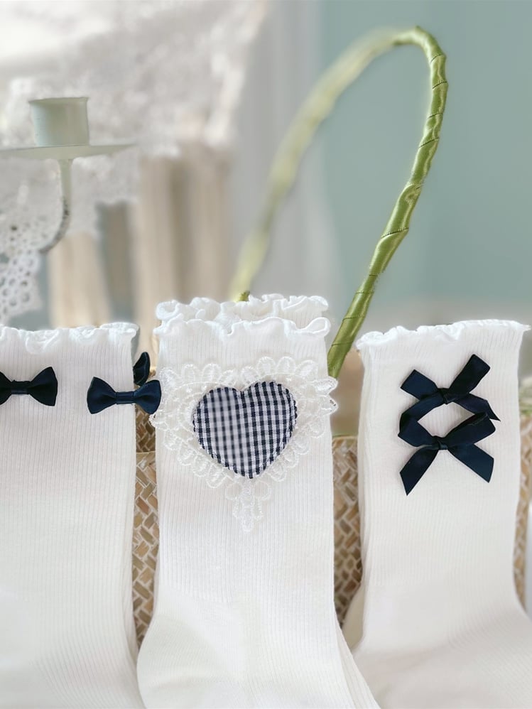 8 Optionen Lolita-Söckchen mit Rüschenbündchen