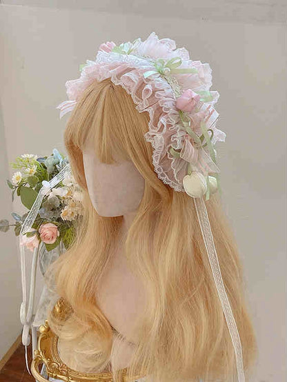 Hairband Green Pink / Tulip Blue