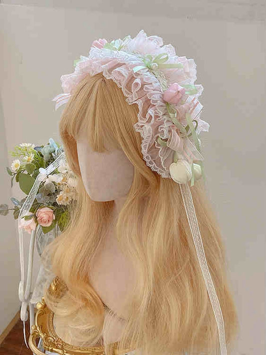 Hairband Green Pink / Tulip Blue