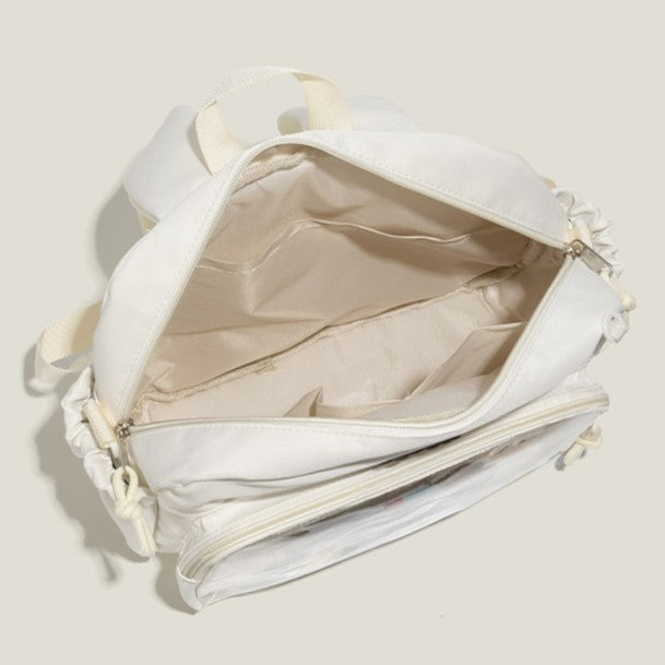 Pockets Backpack Blue/White Ita with Side