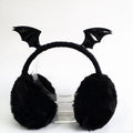 Wings Earmuffs Plush Black Bat