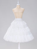 White Puffy Multi-layered A-line Petticoat 65cm